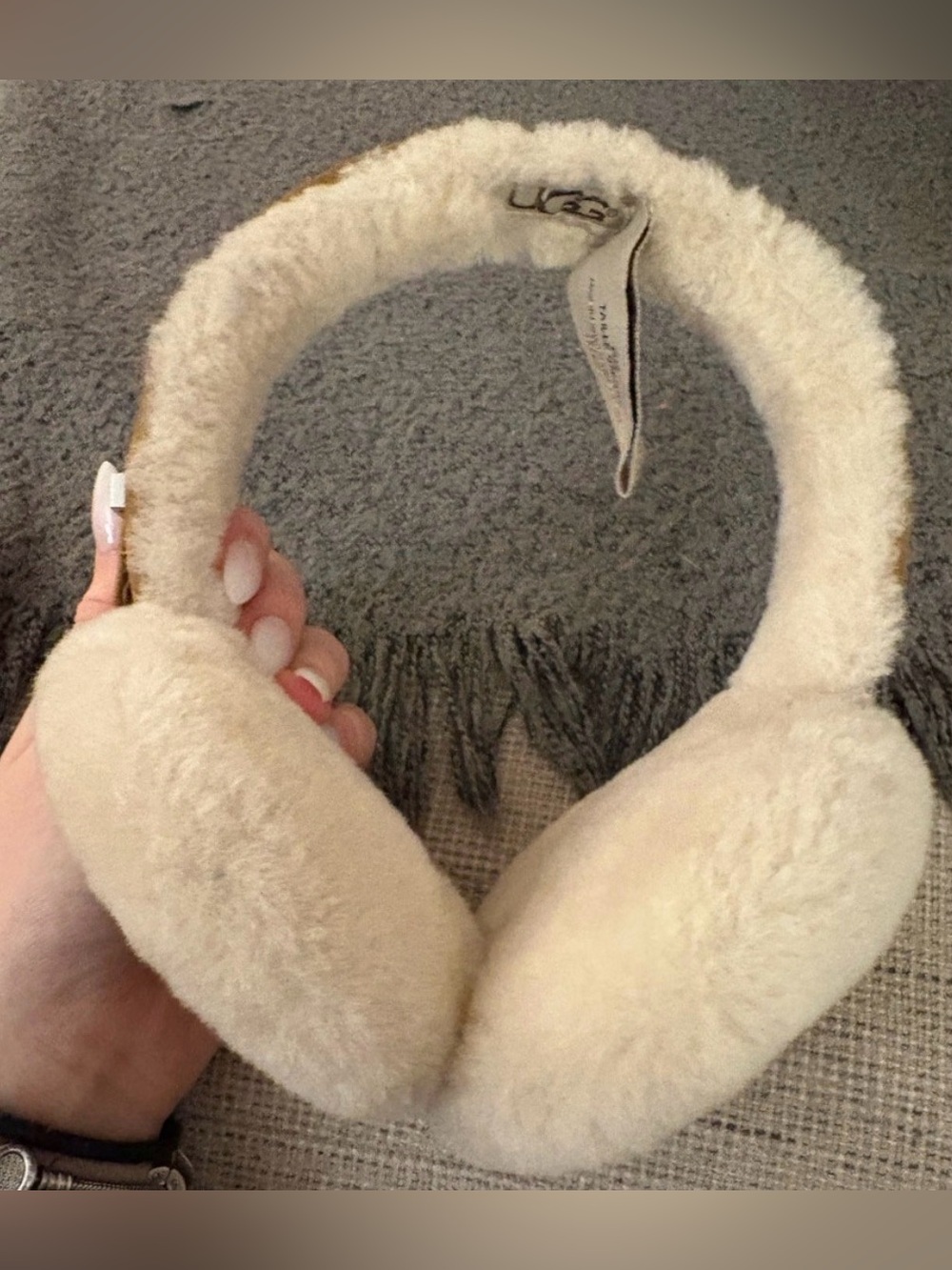 UGG Cream Sheepskin Earmuffs